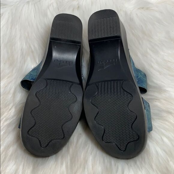 Dansko Sophie Blue Mule Sandals Size 39/8.5-9 - Picture 6 of 7